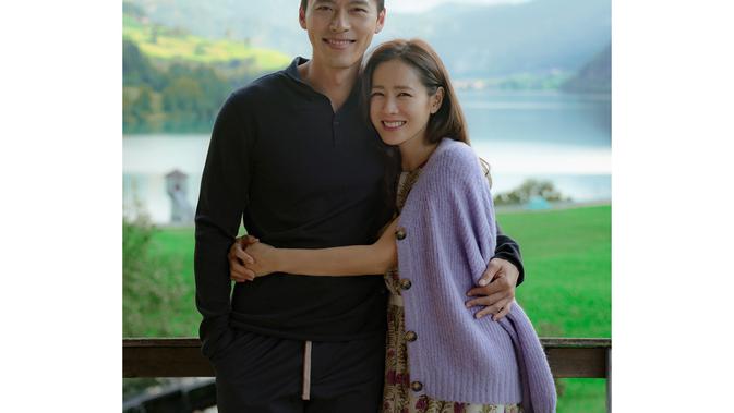 Hyun Bin dan Son Ye Jin dalam Crash Landing on You. (Twitter/ CJnDrama)