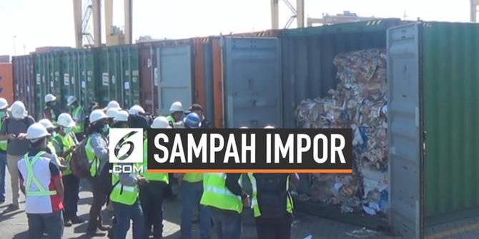 VIDEO: Penampakan 210 Ton Sampah Impor Australia di Surabaya