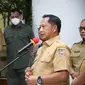 Mendagri Muhammad Tito Karnavian saat memberi pengarahan pada Rapat Koordinasi (Rakor) Forum Koordinasi Pimpinan Daerah (Forkopimda) Provinsi Sulawesi Utara (Sulut) yang berlangsung di Kantor Gubernur Sulut, Senin (23/5/2022).