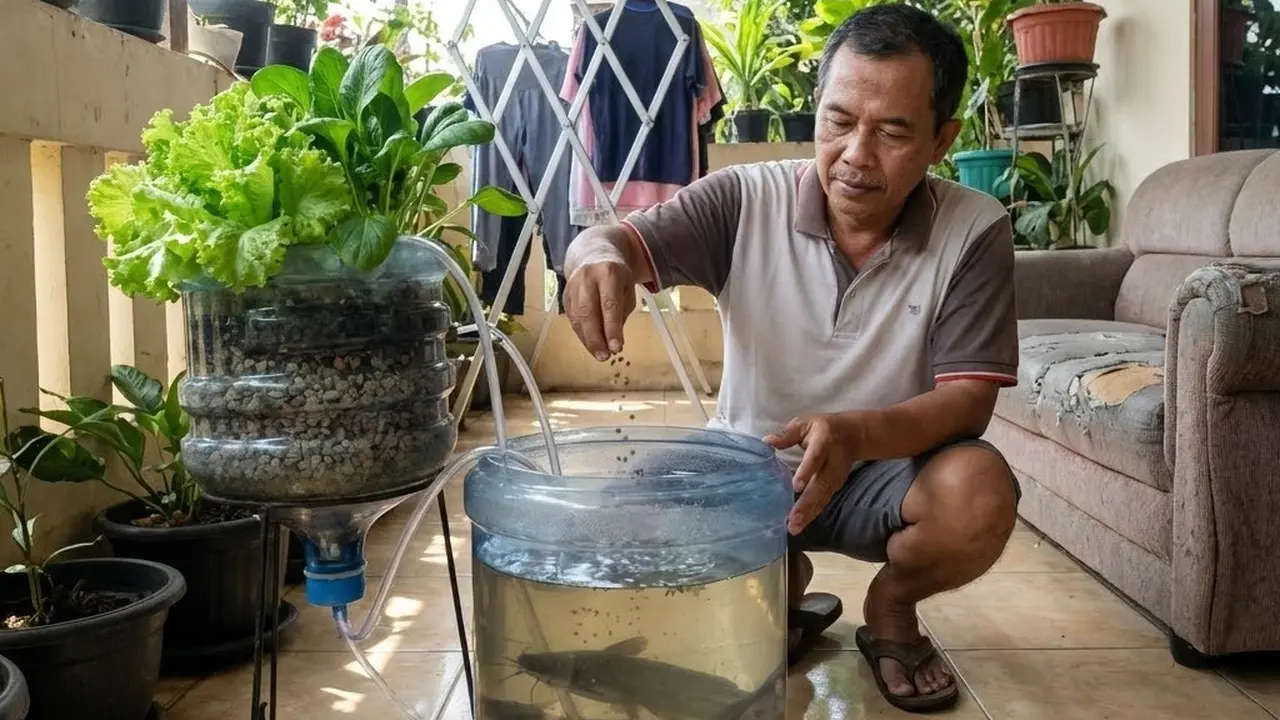 Tips Bikin Aquaponik di Galon Bekas Anti Bau