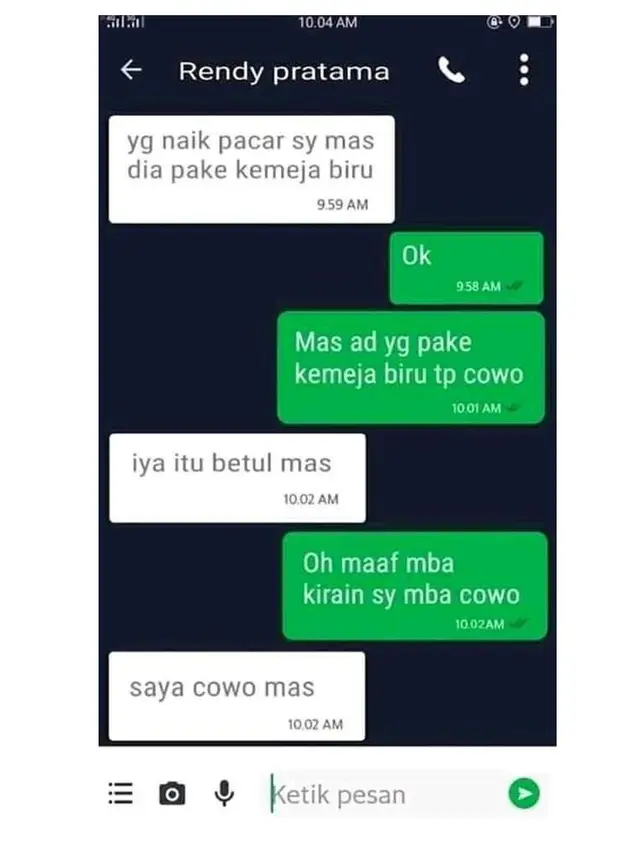 6 Chat Pelanggan ke Ojol Minta Jemput Ini Bikin Bingung, Penuh Teka-Teki