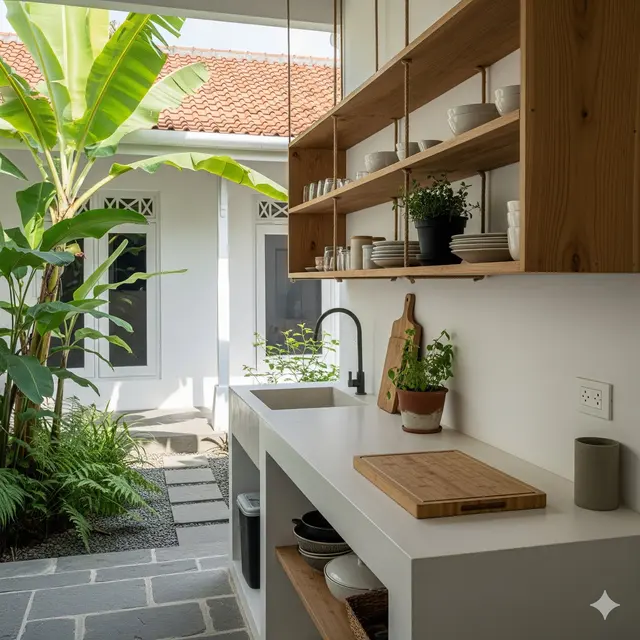 Dapur Outdoor Minimalis