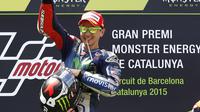 Jorge Lorenzo juara di GP Catalunya (AP Photo/Manu Fernandez).