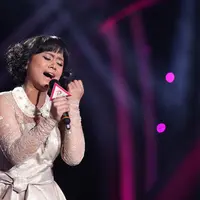 Lesti mengerahkan seluruh kemampuannya dan menyuguhkan kualitas vokal yang tak kalah memukau. (Andy Masela/Bintang.com)