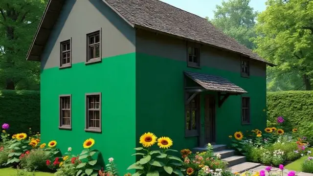 Ilustrasi Desain Taman Minimalis Depan Rumah (Sumber Gambar: Meta AI)