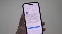 Apple Intelligence resmi hadir ke pengguna iPhone lewat update iOS 18.1 (Liputan6.com/Yuslianson)