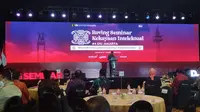 Pemprov DKI Jakarta menerima apresiasi Kemenkumham dalam hal memacu pertumbuhan kreativitas dan inovasi kekayaan intelektual dalam rangka pemulihan ekonomi nasional.(Liputan6.com/Winda Nelfira)