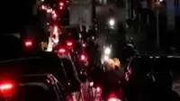 Para pengendara sengaja berangkat malam hari untuk menghindari kemacetan