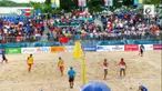 Tim voli pantai Indonesia menang atas China di Palembang, Sumatera Selatan. Indonesia mendapat tambahan perunggu melalui cabor voli pantai.