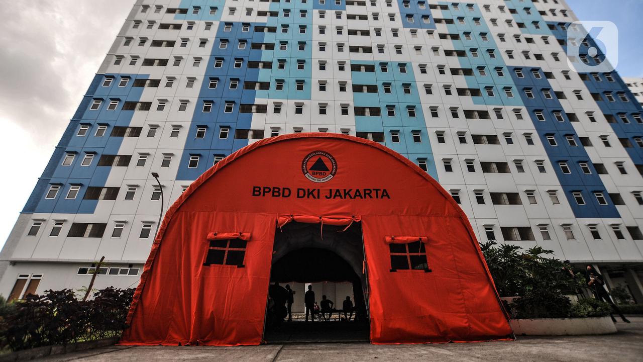 FOTO: Rusun Nagrak Cilincing Bersiap untuk Isolasi Pasien COVID-19
