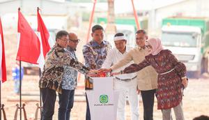 PT Pupuk Indonesia (Persero) melalui dua anak usahanya, PT Pupuk Kujang Cikampek (PKC) dan PT Rekayasa Industri (Rekind), resmi membangun pabrik NPK Nitrat berbasis amonium nitrat pertama di Indonesia. (Dok. Pupuk Indonesia)