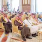 Menteri Keuangan (Menkeu) Sri Mulyani diundang oleh Raja Salman bin Abdulaziz Al Saud dan Putra Mahkota sekaligus Perdana Menteri Mohammed bin Salman Al Saud untuk menghadiri undangan dari Custodian Two Holy Mosques di Royal Court Mina. (Sumber: akun instagram @smindrawati)