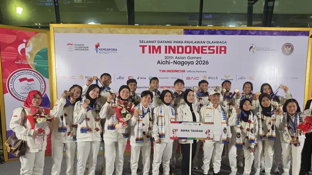 Tim Sepak Takraw Indonesia kembali dari Asian Games 2026