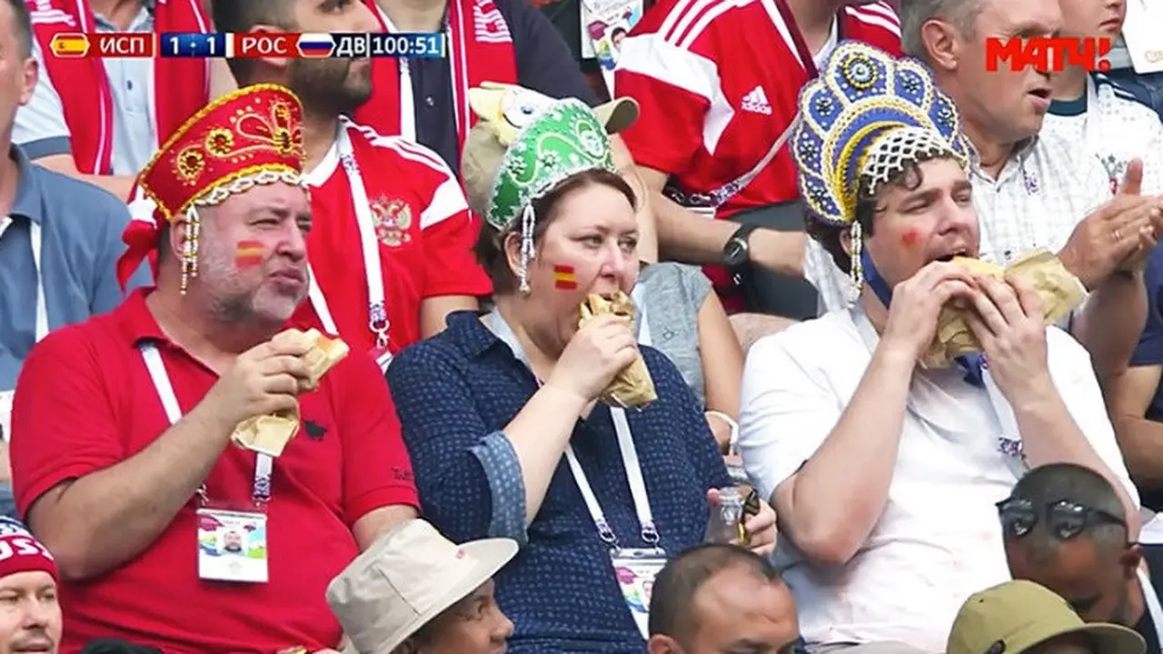 Pendukung Timnas Rusia