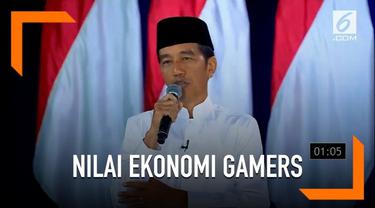 Menurut Jokowi, perkembangan dunia game digital berpengaruh bagi pemasukan negara hingga belasan triliun.