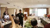 Menteri Pertanian Syahrul Yasin Limpo (Mentan SYL) saat menghadiri rakor penanganan el nino di Semarang, Kamis (27/7)/Istimewa.