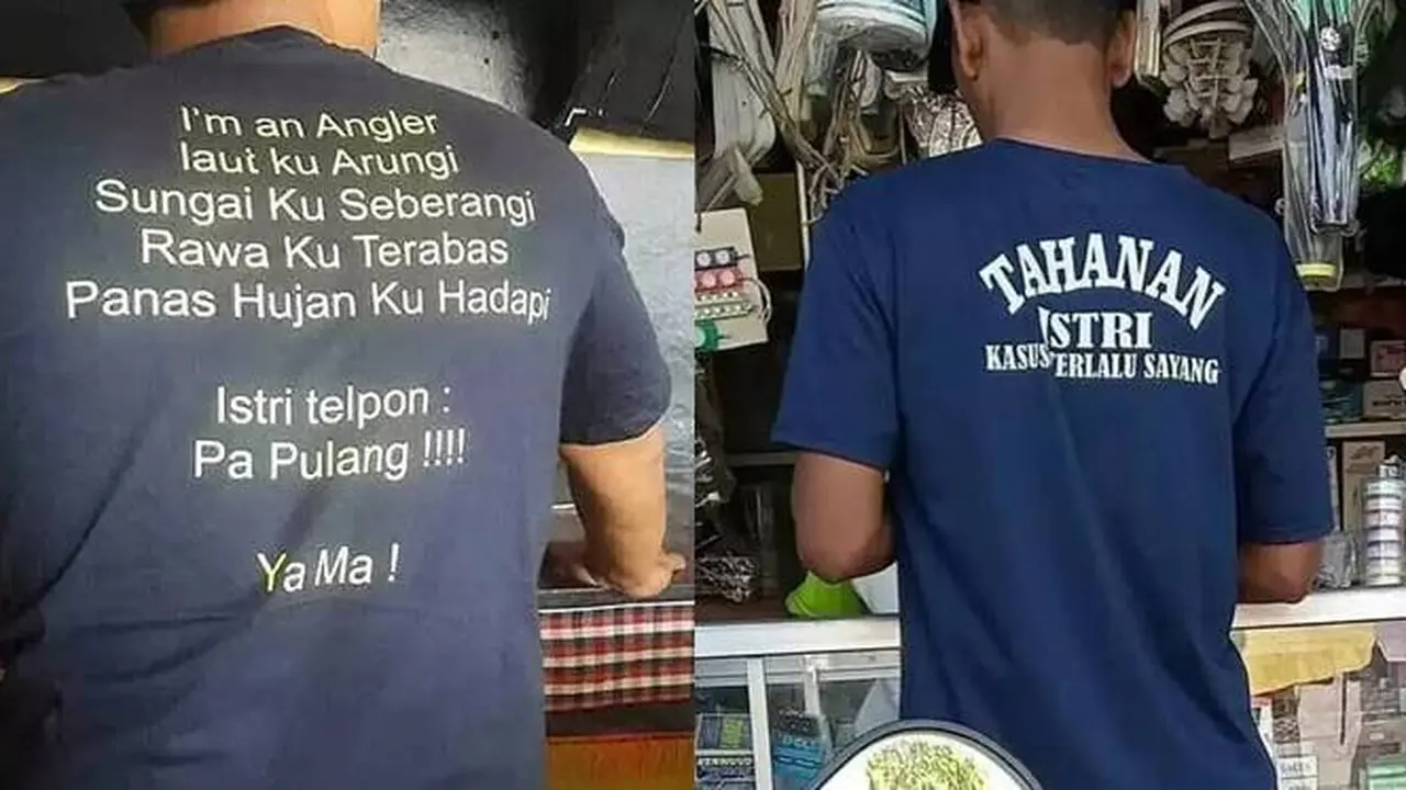 10 Potret Tulisan Nyeleneh di Belakang Kaos Ini Bikin Tepuk Jidat