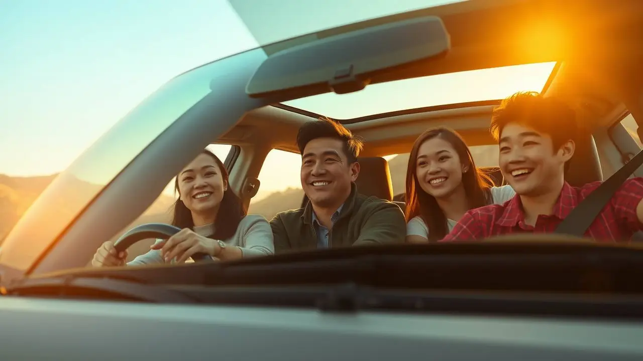 mimpi naik mobil bersama keluarga