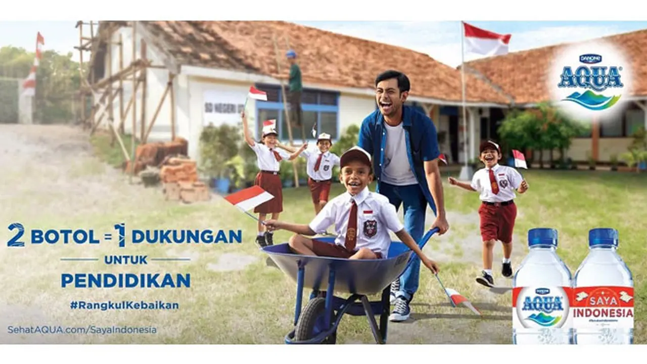 Gerakan #RangkulKebaikan dari AQUA mengajak masyarakat Indonesia untuk melakukan aksi nyata membantu proyek pendidikan.