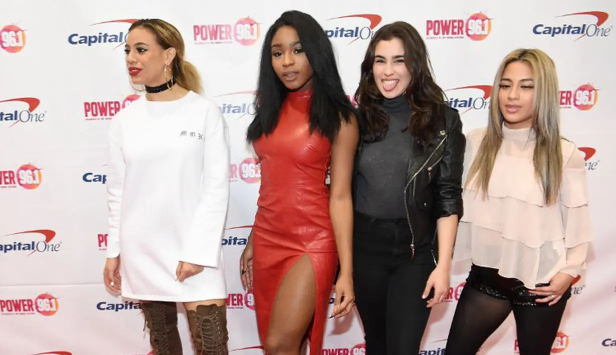 Keluarnya Camila dari grup band Fifth Harmony meninggalkan empat personil lainnya, seperti Ally Brooke, Dinah Jane Hansen, Lauren Jauregi, dan Normani Kordei. (AFP/Bintang.com)
