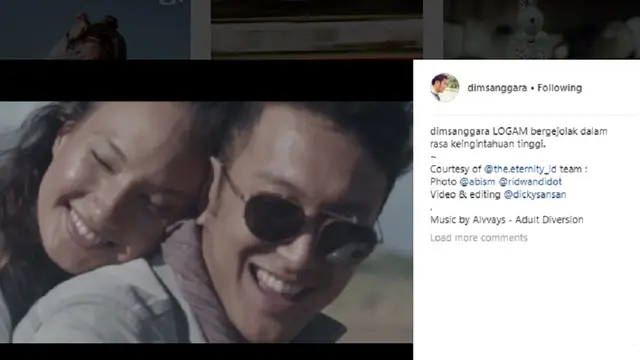 dimas anggara dan Nadine Chandrawinata