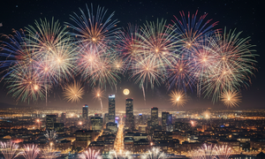 Malam Tahun Baru (created by AI)