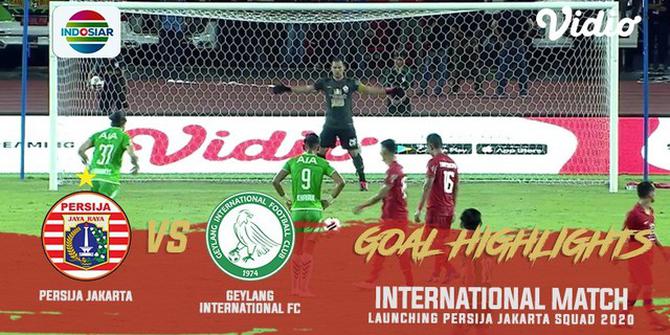 VIDEO: 3 Gol Persija ke Gawang Geylang International FC