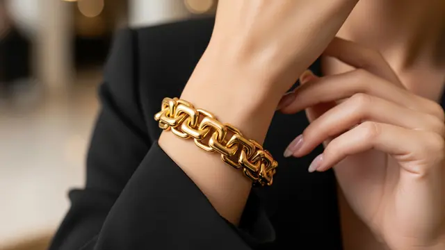 Model Gelang Emas Rantai Besar