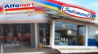 Ilustrasi indomaret dan alfamart