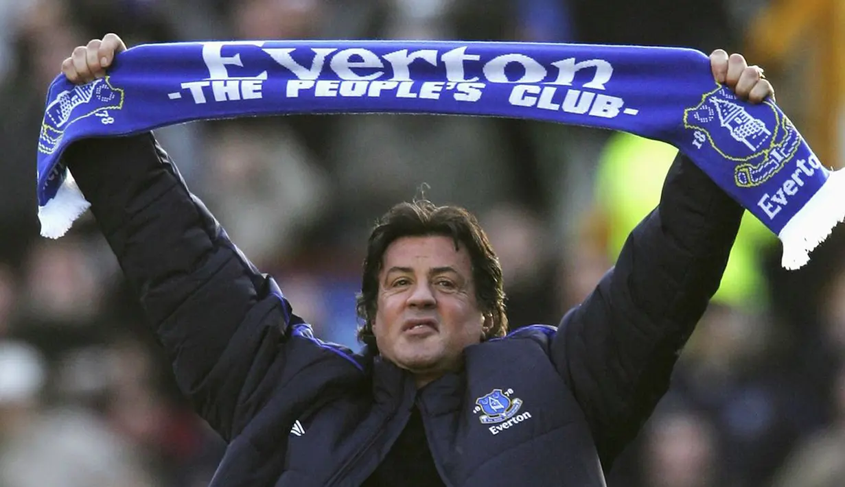 Sylvester Stallone : Everton F.C. (royalbluemersey)