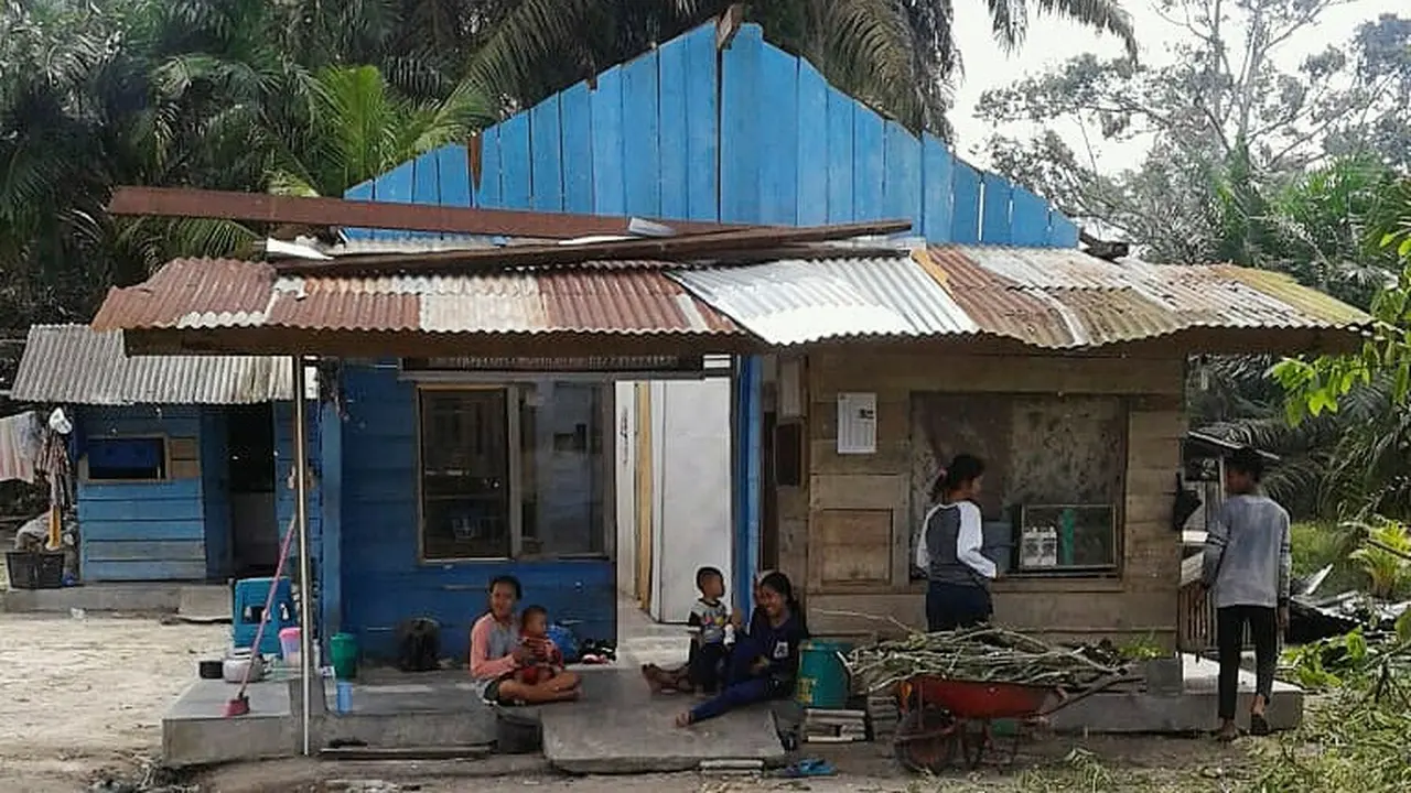 Petaka Bencana Angin Ganas Sebelum Hujan di Kampar