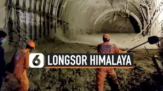 VIDEO: Gletser Himalaya Longsor, 30 Pekerja Terjebak dan Ratusan Warga Hilang
