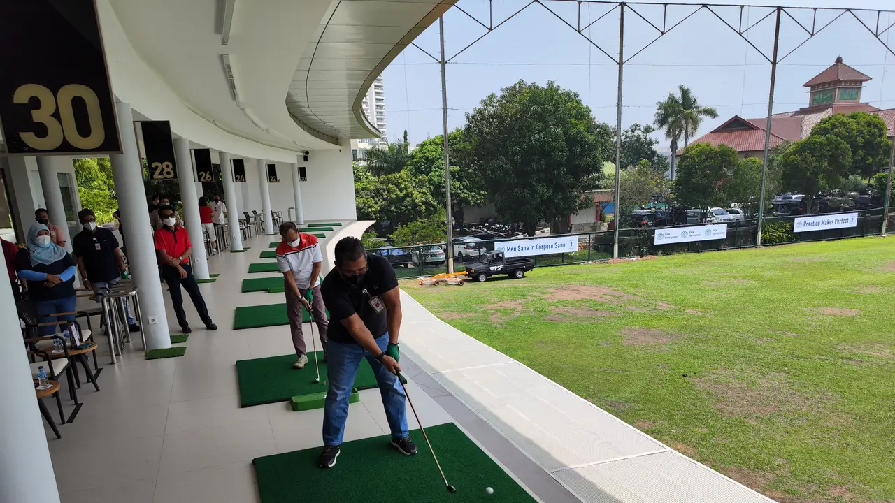 Renovasi Driving Range Golf Bandar Kemayoran telah rampung