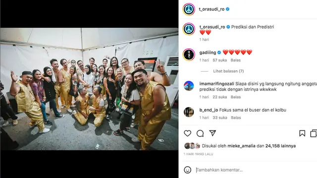 The Prediksi Pamer Foto Bareng Para Istri Usai Manggung di Soundrenaline 2022. (instagram.com/t_orasudi_ro)