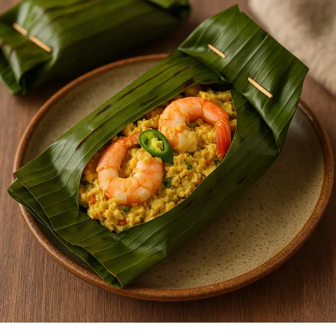 Pepes Udang Tahu