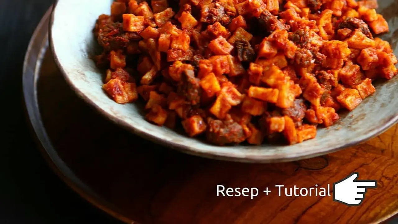 Sambal goreng kentang dengan hati ayam