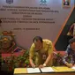 Foto penandatangan antara BP Tapera dengan Dirjen Dukcapil