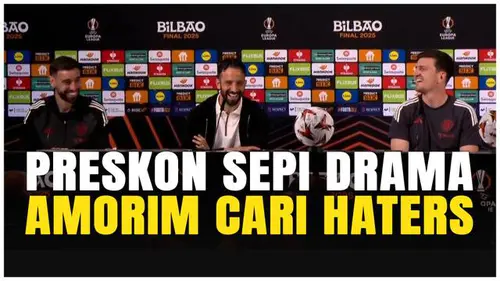 VIDEO: Tak Ditekan Media, Ini Jawaban Kocak Ruben Amorim Jelang MU vs Tottenham!