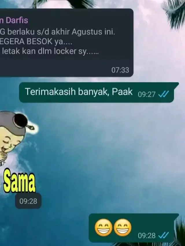 6 Chat Dosen Iseng Balas Pesan Mahasiswa Pakai Stiker Ini Kocak