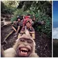 Editan Foto Saat Naik Gunung Ini Bikin Gagal Paham (sumber:Instagram/angga10jr dan worldoftheamazing)