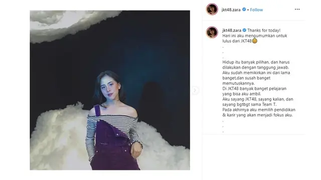 Umumkan Lulus dari JKT48, Ini 7 Transformasi Adhisty Zara