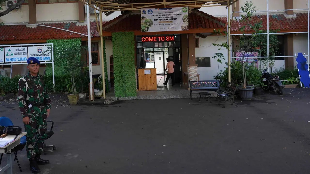 SMAN 72 Jakarta Masih Dijaga Ketat Personel Polisi Militer