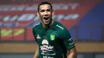 Persebaya Surabaya resmi berpisah dengan Jose Wilkson pada Jumat (31/12/2021). Tampil tak terlalu cemerlang, pemain Brasil tersebut tercatat hanya hanya mencetak 6 gol dan 2 assit dalam 13 laga di BRI Liga 1 2021/22. Ia diketahui akan merapat ke Persela Lamongan. (Bola.com/Bagaskara Lazuardi)