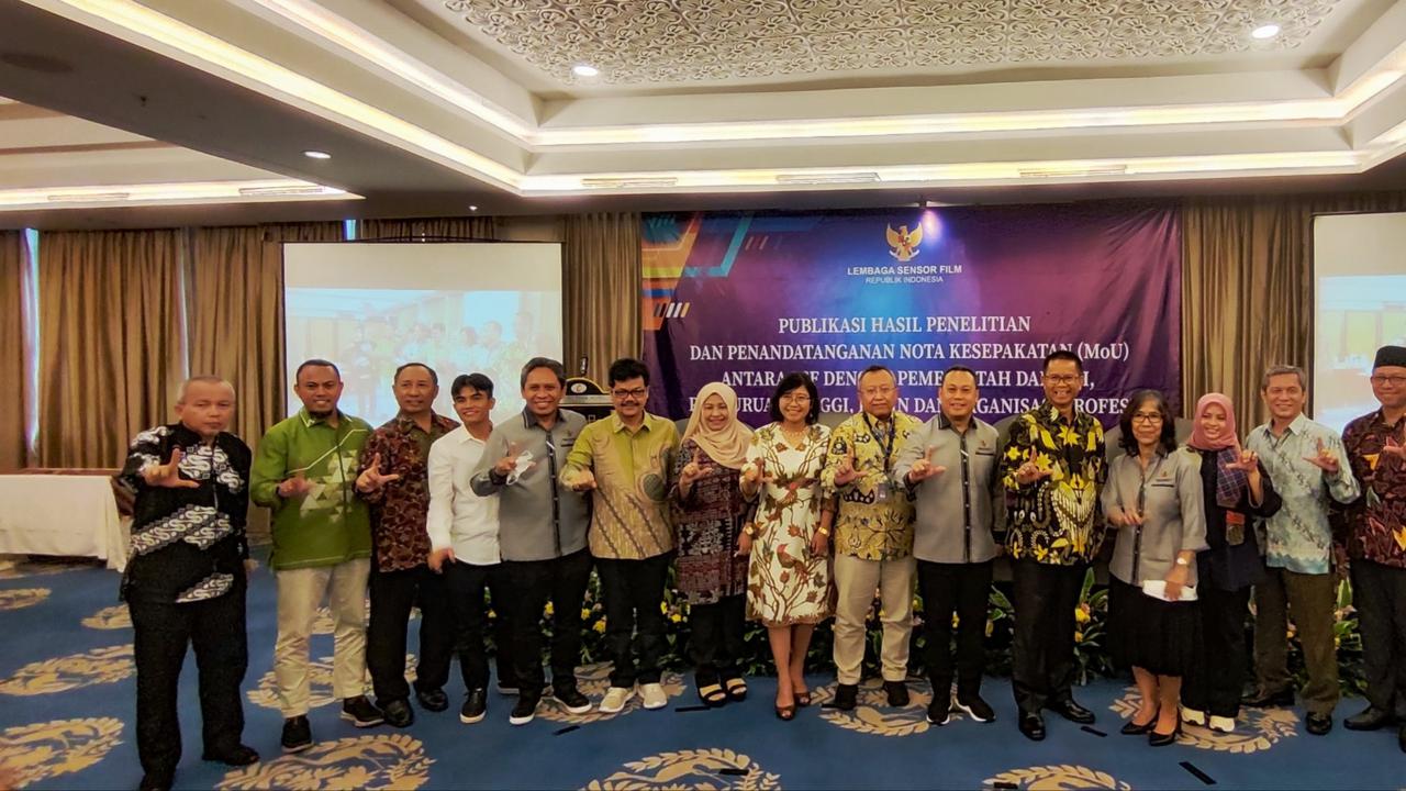 Lembaga Sensor Film bersama dengan Mitra Kerja Tandatangani Nota Kesepakatan untuk Galakkan Gerakan Nasional Budaya Sensor Mandiri