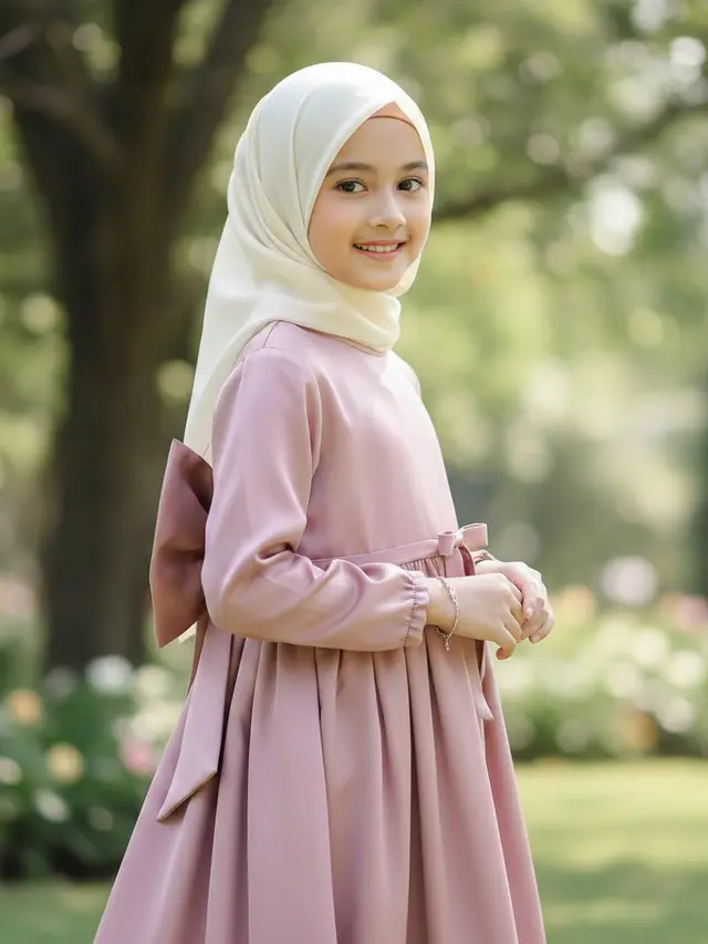 Model Dress Anak Bahan Satin (Foto: Gemini AI)