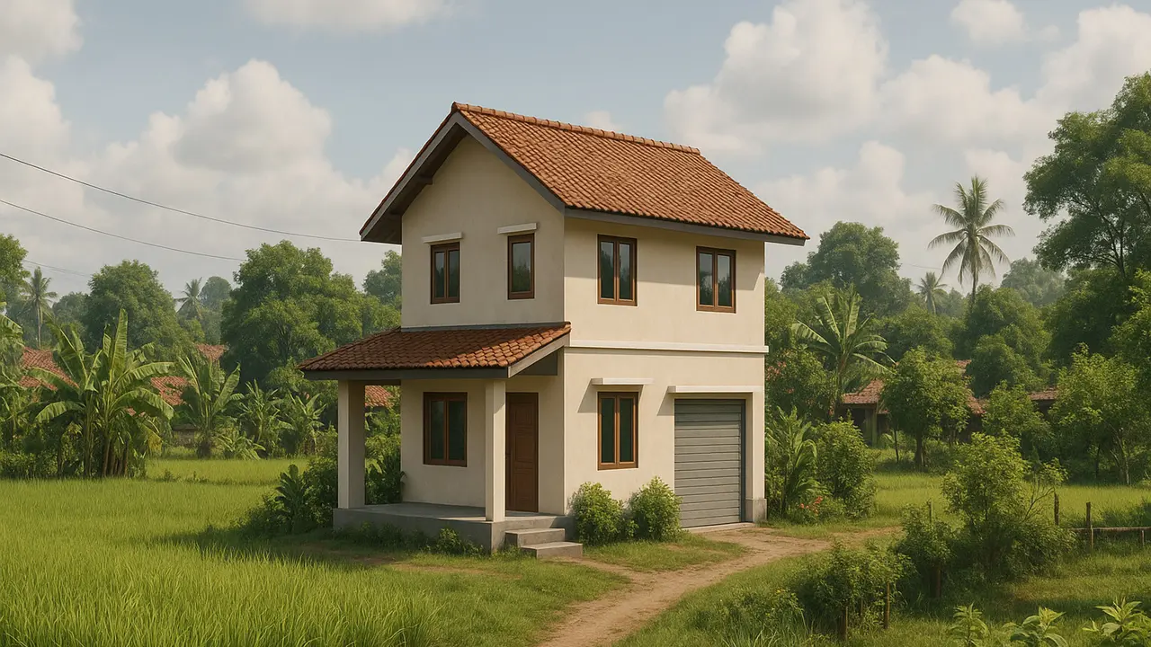 7 Rumah Tingkat Sederhana di Desa/ChatGPT
