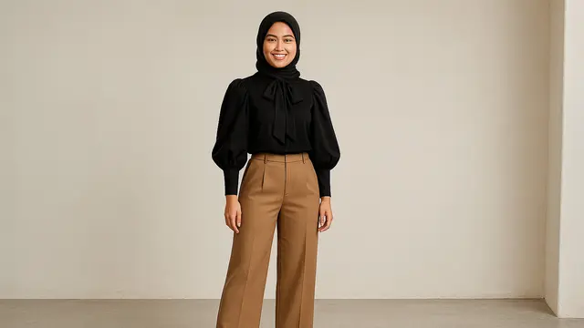 Model Blouse Lengan Gigot/Ilustrasi gambar oleh AI