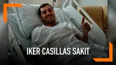 Kiper Porto, Iker Casillas mengalami serangan jantung saat berlatih. Ucapan dan doa mengalir dari para sahabat.