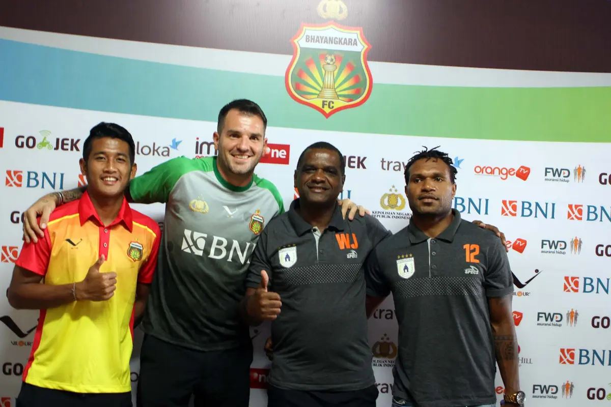 Konfrensi pers Bhayangkara FC vs Persipura Jayapura (Istimewa)