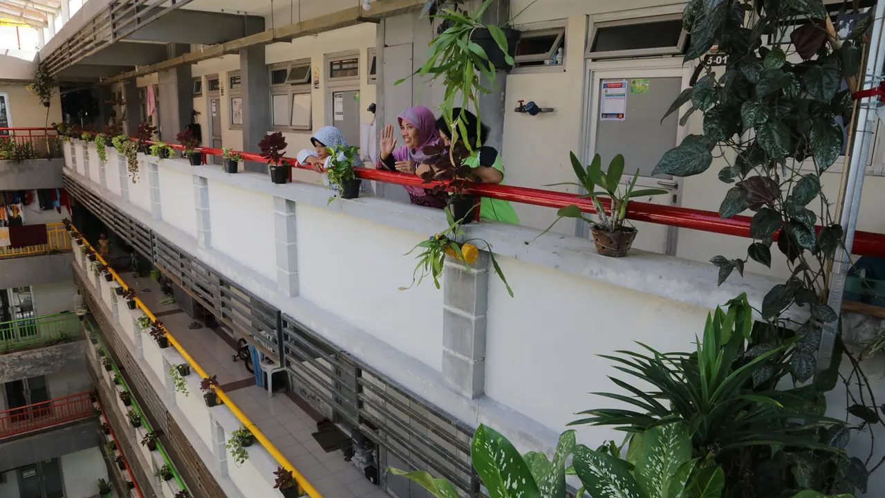 Rumah susun di Surabaya. (Dian Kurniawan/Liputan6.com)